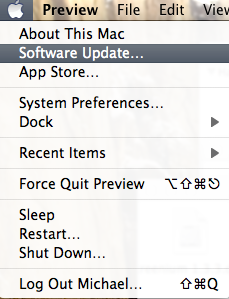 Apple Lion Software Update image